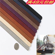 Handmade DIY Bag Strap Accessories Hand-stitched Press Wire Lady PU Leather 65cm Long Lifting Hand Strap Single Shoulder Strap 51 Accessories