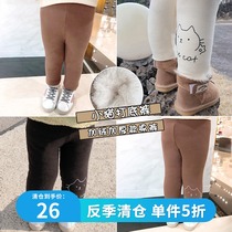 (Off-season clearance single 40% off)Winter new childrens clothing girls thickened pants baby foreign style trendy pants