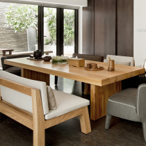 Solid wood sofa tea table combined rectangular tea seat tablesDream table tablesTable table