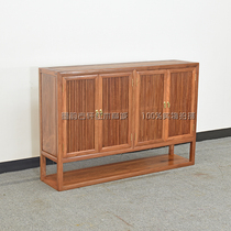Mahogany furniture Myanmar rosewood living room new Chinese style shoe cabinet solid wood entrance hall cabinet partition locker raw grinding