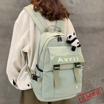 Hong Kong Harajuku school bag female Korean version of high school student backpack male simple all-match tide brand Hong Kong style large capacity backpack