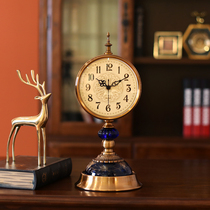 American seat clock desktop clock Living room clock swing pieces Decorative Eurostyle Light Extravagant Creative Big muted desktop clock