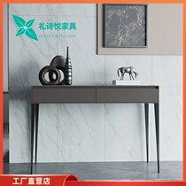 Italian light luxury dresser Minimalist entrance cabinet High-legged simple makeup table Modern foyer decorative cabinet can be customized