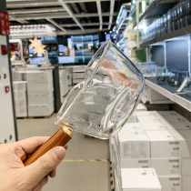 (Boss self-retained beautiful) Japanese-style ins high-temperature resistant glass mesh red instant noodle pot small milk pot