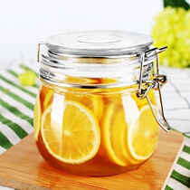 Creatives Glass Sealed Jars Honey Lemon Jam Cured Bottles Food Altar Sub storage Jar Ferment Barrel with lid