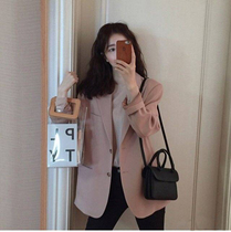 Pink Harbor Wind Suit Jacket Woman 2022 Chunqiu New Advanced Design Feel Slim Temperament Casual West Suit