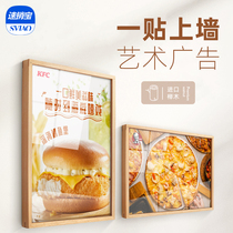 Menu Wall dish billboard milk tea shop cafe store signature dish display frame hanging wall hotel Poster Frame restaurant poster box restaurant dish brand price list Wall acrylic price display card