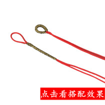 Open pull ring DIY hand woven accessories beeswax Amber bracelet necklace coil spacer sub coil