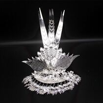Aying Miao Yi custom folk dance performance wearing new headdress Miao silver jewelry Miao silver three tail hairpin