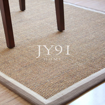 Long Memory Modern Jian Sword Hemp Carpet Living Room Tea Table Mat Nordic Book Room Tea Room Bedroom Linen Cushion Door Mat Customised