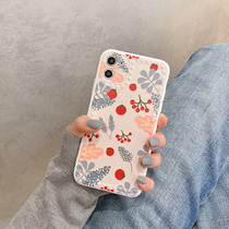 ins Wind tomato flower suitable for 12promax Apple x phone case xs max xr se European and American iPhone7p 8plus protective cover 11pr