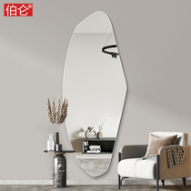 Burun shaped full-body Mirror Wall self-adhesive ins Wind dressing mirror hanging wall irregular frameless fitting mirror home