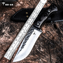 Knife self-defense saber wilderness survival knife outdoor pocket knife field portable high hardness geometric knife tritium gas portable