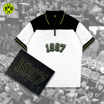 Dortmund BVB Champions 1997 comeback to mark summers new T-shirt short sleeve turned polo shirt for men and women