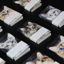 Cute cat Jane Xi illustration Jiukoushan small notebook MINI MINI notebook A7 cat pet creative trumpet carry memo girl portable pocket type thick and long convenient notepad