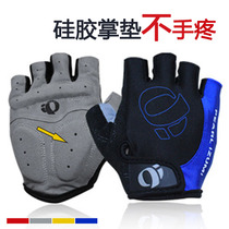 Mountain bike riding gloves Mens and womens outdoor bicycle equipment Silicone shockproof breathable sports half-finger gloves summer and autumn