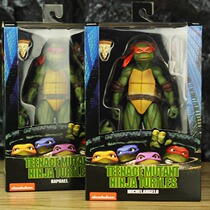  NECA Teenage Mutant Ninja Turtles Raphael Michelangelo 1990 movie version 7 inch movable doll hand-made genuine