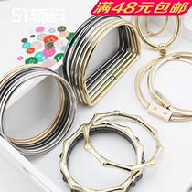 Manual DIY cloth art cirque D shape five metal luggage accessories handle carrying 100 hitch handbag bag handle 51 accessories