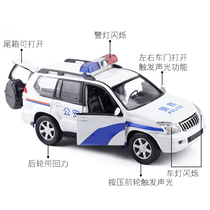 1:32 Public security off-road police car sound and light siren alloy simulation large model children childrens toys car gifts