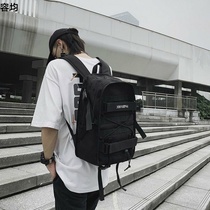 South Korea ins students backpack Street men Japanese Harajuku ulzzang gang feng tooling bag travel backpack