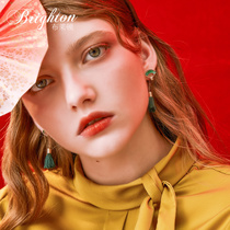 Long and short temperament simple and small earrings womens Chinese style Palace earrings classical wild 2019 new trend Sen department