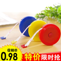 Candy color cute telescopic plastic small tape measure flexible ruler small tape ruler special price