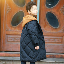 Boys down jacket girls down jacket in the long section of the child 120cm cut clearance