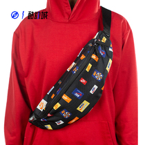 Compass NIKE sports outdoor one-shoulder printed cross-body small chest bag canvas waist bag for men and women CQ6300-010