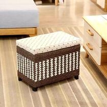 Office new Chinese lid storage box Family Box single shoe stool storage stool storage stool can sit bedroom