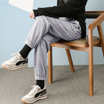 Grey Bunches Sports Pants Women Pants Children 2022 New Conspicuant 100 Hitch Pants Casual Loose Lantern Spring Autumn Thin