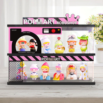 Bubble Mater Bear Sight boom Molly blind box DIMOO doll paparazzi handmade dust-proof display scene containing box