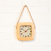  Made in Japan imported CHAMBRE new Japanese-style belt mute wall clock living room retro solid wood quartz clock