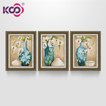 ks cross-stitch Living Room restaurant new animal peacock flower series tree of life Roan Phoenix and singing bottle orchid