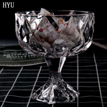 HYU European-style glass living room ornaments candy tank tall fruit stand glass fruit plate