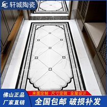 Modern living room parquet floor tiles 800x800 tile dining room aisle Street porch marble gray floor tiles