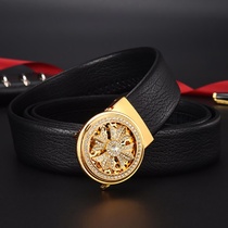 Binhuang Fashion Runner Leather Belt Two-story Leather Belt