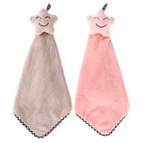 Fangcaodi hand towel thickened absorbent soft hanging small towel