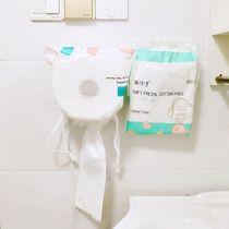 Wash towel rack toilet non-perforated disposable cleanser cotton toilet wall-mounted creative storage box