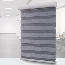 Soft screen roller blinds curtain roll-up non-perforated installation toilet waterproof shading lift