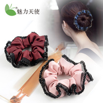  Head rope cloth art hair circle Korean small fresh tie hair rubber band simple personality ponytail hair rope meatball head decoration