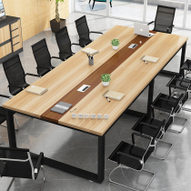 Conference table long table minimalist modern training table and chairs combined small talk reception desk strip desk bench