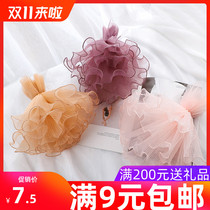 Small gardener pleated spray gauze net flower packaging mesh black yarn Korean flower art DIY handmade flower veil
