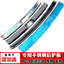 Suitable for 09-22 Toyota Highlander rear guard stainless steel trunk trim Highlander tailbox sequins