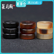 Natural seiko Yak horn spacer spacer bead gasket Buddha beads play hand string accessories Diamond Star Moon Bodhi accessories