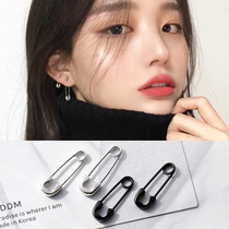 Pin earrings female sterling silver earrings simple cold wind earrings personality trendy women small earrings 2021 New Tide