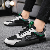 Soybean shoes mens summer shoes lazy shoes men and Korean edition of trendy social soft soles shoes to the red tide shoes