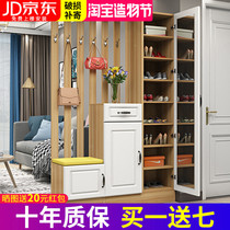 Shoe cabinet partition into the family door GENGUAN CABINET WINE CABINET INTEGRATED WITH MIRROR IN DOOR DOUBLE SIDED SHELVE SCREEN MODERN BRIEF