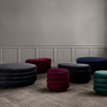 Port-style light extravagant oval changing shoes stool designer soft-mounted living-room Bedroom folk Balcony Cloister room Rest stool