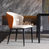 Brief Chair Modern Light Lavish Nordic Dining Chair Eat Backrest Stool High-end Hotel Restaurant Banquet Dining Chair Home