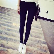 2023 Han Edition Summer Summer Small Clothes Wear Black Womens Pants for long - range students tight pants